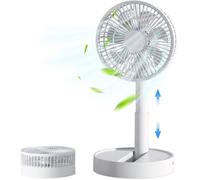 Ventilateur portable - XVX - Pliable 3600mAh - 4 vitesses - USB rechargeable - Silencieux