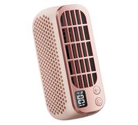Ventilateur portable - XVX - Sans pales - 5 vitesses - USB - Veilleuse 2 modes - Rose