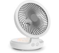 Ventilateur portable - XVX - USB - 4000mAh - Silencieux - 4 vitesses - Oscillation 120°