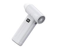 Ventilateur portatif 100 000 / min doté de 5 vitesses, White | Longue durée d ' exécution, pack complet de ventilateur turbo portatif, 5 réglages de vitesse, lumière LED