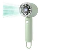 Ventilateur portatif - 100 vitesses, rechargeable par USB, ABS 180 g, écran d'affichage numérique, fonctionnement à faible bruit, flux d'air de refroidissement confortable | Accueil Voyage Pique-nique