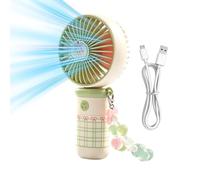 Ventilateur portatif 3 vitesses, chargement USB, Gadget de refroidissement, ventilateur portatif Rechargeable à utiliser | Système de conception ergonomique compact, fonction de structure de flux d'ai