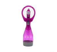 Ventilateur portatif à jet d'eau portable pour refroidissement personnel - Ventilateur brumisateur compact pour plage, parc, camping et journées chaudes (violet)