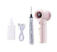 Ventilateur Portatif avec Brume Haute Vitesse Réglable pour une Utilisation Intérieure et Extérieure, Conception Durable et Rechargeable (PINK)