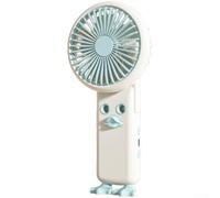 Ventilateur portatif avec pulvérisateur brumisateur, ventilateur de refroidissement humidificateur, ventilateur rechargeable par USB à 4 vitesses, moteur silencieux sans balais, ventilateur de brume
