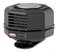 Ventilateur Portatif Clipable 99g Léger pour Ventilateur Portatif(Black) | Rechargeable USB, 1000mAh, 3 niveaux de vent, design compact, usage nomade