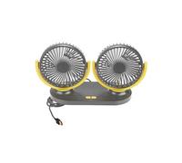 Ventilateur portatif de climatiseur automatique de voiture USB 12V gris jaune