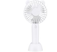 Ventilateur portatif - HANDEIU - Antlers Design - 3 vitesses - Blanc - Pile non incluse