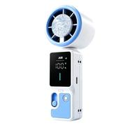 Ventilateur portatif rechargeable pliable Airflow LED Display Fan with Ice Cooling