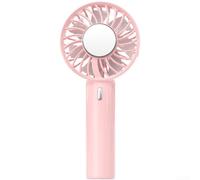 Ventilateur portatif rechargeable USB avec crochet 3 vitesses silencieux | 2000 mAh pour une autonomie de 3 à 6 heures, moteur silencieux de 36 à 45 dB, refroidissement turbo à 7 lames