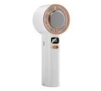 Ventilateur Portatif Rechargeable - Ventilateur de Poche Rechargeable USB avec Écran LED - Appareil de Refroidissement Portatif avec Batterie 3000mAh, 1-120 Vitesses pour Camping, Randonnée, Travail,