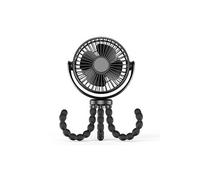 Ventilateur Portatif Wafenso, Forme de poulpe, Rechargeable USB Portable(32*14.5*6.6CM) -Noir