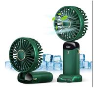 Ventilateur Portatif - YYV - Rechargeable USB - 5000mAh - 5 Vitesses - Écran à LED