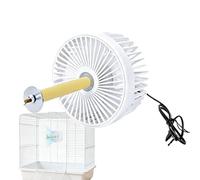 Ventilateur pour cage à chien Silencieux 2 vitesses flux d'air indirect | Ventilateur rafraîchissant de cage à chien pour chats, perroquets, perruches, calopsittes, conures, loriquets et inséparab