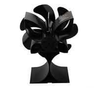 Ventilateur pour cheminée 7 Lames Électricité 25dB Ventilateur | 7 pales en pour aluminium, flux d'air maximal, distribution chaleur uniforme, silencieux <25dB, pour idéal salon