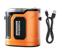 Ventilateur pour chemise 5 vitesses, 3600 mAh rechargeable, flux d'air puissant, portable pour chemise et ceinture pour camping, randonnée, escalade et activités en Ai