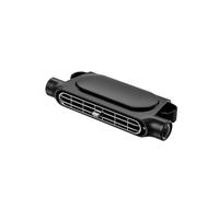 Ventilateur pour le siège de voiture,USB, sans feuilles, 3 vitesses-Noir