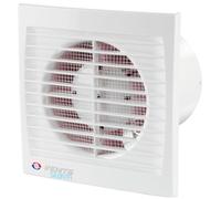 Ventilateur pour petites pièces Ventilateur mural Silenta-S 125 VTH avec interrupteur à tirette, ralentisseur & hygrostat