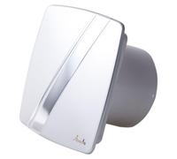 Ventilateur pour petites pièces Ventilateur mural Système Turbo Linea Argent 100 H avec ralentisseur & hygrostat