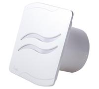Ventilateur pour petites pièces Ventilateur mural Système Turbo S-Line Argent 100 H avec ralentisseur & hygrostat