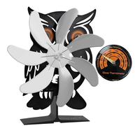 Ventilateur pour poêle à bois, avec 7 pales, pour une circulation efficace de l'air chaud