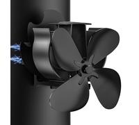 Ventilateur pour poêle à bois ou à granulés, avec 4 pales, silencieux