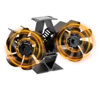 Ventilateur pour poêle à bois, ventilateur de foyer avec 12 pales, silencieux