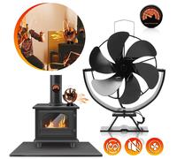Ventilateur pour poêle à bois - Ventilateur pour foyer - Ventilateur pour cheminée - Ventilateur pour insert - Diffuseur de chaleur