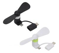 Ventilateur pour Téléphone Portable,2 PCS Mini Ventilateurs de Téléphone,Mini Ventilateur Universel