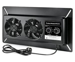 Ventilateur pour vide sanitaire - WF2011 - Double bouton rotatif pour la vitesse et l'humidité - Vitesse 3000 tr/min - Débit d'air 374 m³/h - Écran couleur - Gris clair