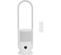 Ventilateur Purificateur d'Air OCEANIC, Sans Pale, Oscillation 80°, 35W, H.80 cm, Minuterie 8h, Télécommande, Blanc