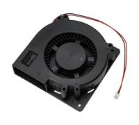 Ventilateur radial 120 x 32 mm DC 5 V 12 V 24 V Ventilateur centrifuge avec double roulement à billes pour armoire de serveur et refroidissement Hvac Noir (12 V)