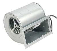 Ventilateur radial électrique 220 V - Modèle X50 Ventilateur industriel - Silencieux - Entrée d'air des deux côtés - 150 W - Pour le refroidissement et le renouvellement de l'air - Argent