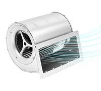 Ventilateur radial industriel - Ventilateur centrifuge X50 - Débit d'air : 840 m³/h - Puissance : 150 W - Tension : 220V 50 Hz - Acier galvanisé - 146 mm