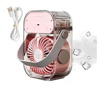 Ventilateur rechargeable à 3 vitesses avec veilleuse, puissant ventilateur personnel pour maison, bureau, école, , , camping, pêche, plage