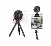 Ventilateur sans fil - PEARL - 360° - Trépied flexible - 3 niveaux de vitesse - Batterie rechargeable