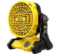 Ventilateur sans fil Stanley Fatmax SFMCE001B-XJ, 3 Vitesses, Autonomie 8h, 1100 m3/h, Sans Batterie