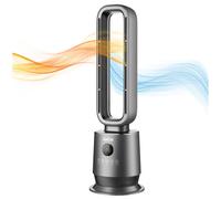 Ventilateur Sans Pales Chaud/Froid Oscillant 70° Chauffage Céramique PTC 2000W Télécommande Minuterie 12h LED 8 Couleurs Jocca