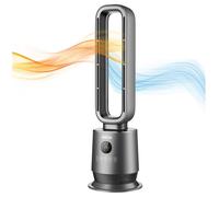 Ventilateur Sans Pales Chaud/Froid Oscillant 70° Chauffage Céramique PTC 2000W Télécommande Minuterie 12h LED 8 Couleurs Jocca