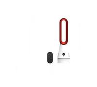 Ventilateur sans pales,ELVANZA,ventilateur colonne,ventilateur réversible,moteur sans balais avec un niveau sonore aussi bas que 30 dB,8 vitesses pour une sensation de brise naturelle,blanc et rouge R