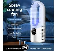 Ventilateur sans pales - Refroidisseur air avec brumisateur USB, blanc, pour maison et bureau NORVYN