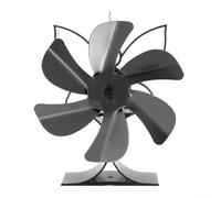 Ventilateur silencieux pour brûleur à bûches 6 pour salon | Moteur thermoélectrique, pas besoin de piles, fonctionnement, réduit la consommation de bois, silencieux sous 25 dB