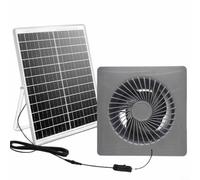 Ventilateur solaire 12 V pour grille d'aération - Extracteur mural avec clapet anti-retour - Économie d'énergie - ABS ignifuge - 15,2 cm