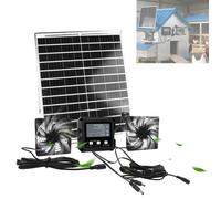 Ventilateur solaire avec batterie de secours pour poulailler et serre