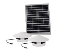 Ventilateur solaire de toit avec panneau 6 V 6 W 110 mm | Ce ventilateur de toit à énergie solaire offre une ventilation sans frais d'électricité.