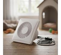 Ventilateur solaire d'échappement 12 V CC pour niche - Fonctionnement silencieux 40 dB - Débit d'air 2700 tr/min - Refroidissement mural industriel (A)