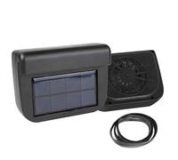 Ventilateur solaire pour fenêtre de voiture - Extracteur d'air compact - Flux d'air alimenté par le soleil rechargeable - Refroidisseur de cabine pour, décharge de chaleur estivale