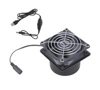 Ventilateur soufflant canalisé en plastique ABS de 80 mm, | Ventilateur USB 5V silencieux à vitesse Variable, comprend un tuyau d ' air Flexible, pour imprimantes, maisons