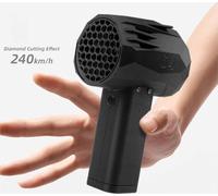 Ventilateur soufflant Jet Fan – Ventilateur portable à air soufflé – Vitesse du vent de 240 km/h – Mini-ventilateur noir