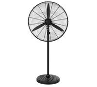 Ventilateur sur pied 130W Industriel Ø66cm H160cm Max 3 Vitesses 3 Pales Métal - Oscillant - Brasseur d'Air Garages Entrepôt